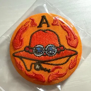 원피스 ONEPIECE 자수 캔뱃지 캔뱃지 에이스
