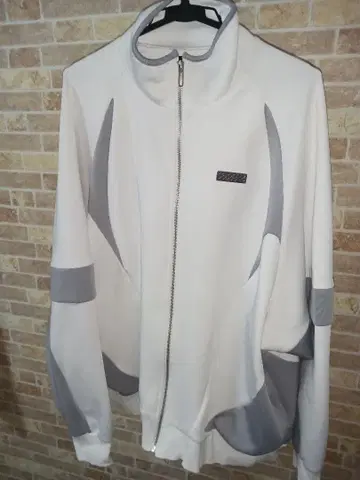 일일일 지퍼 저지 화이트 그레이