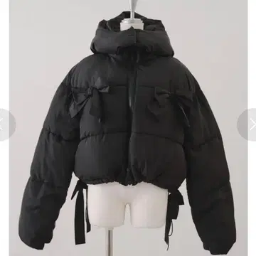 겨울 무쌍 가능한 [RMAF] 2WAY 리본 충전솜 블루종 블랙