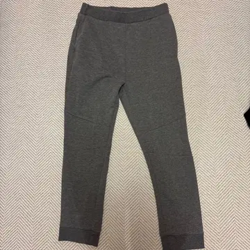 그레이 스웨트 팬츠 허리밴딩