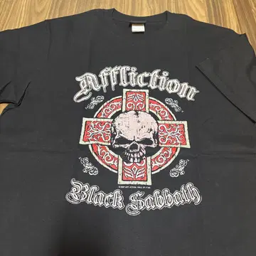 Affliction 블랙 사바스 T셔츠 L