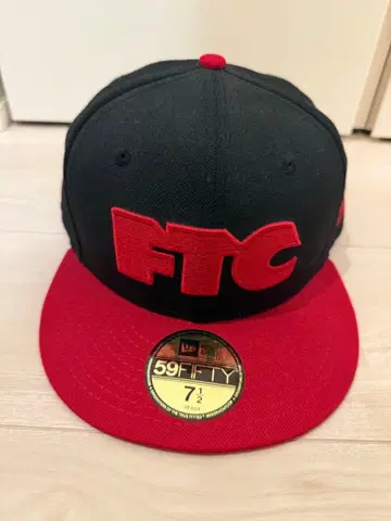 FTC 야구 모자 7 1/2 블랙/빨간색