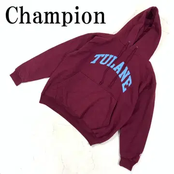 LA8454 챔피온 후드티 보르도 코튼 폴리에스테르 L