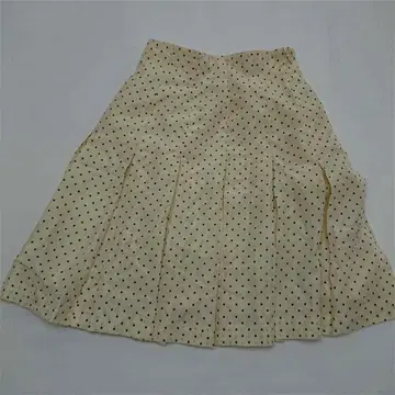 모스키노 체리앤시크 도트 무늬 플리츠 스커트 베이지 계열 9호