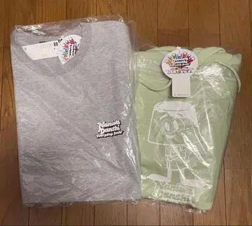 나니와단시 GU 콜라보 오하시 카즈야 풀 후드티 XL 긴팔 T셔츠 XL