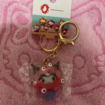 미야쿠미야쿠 산리오 입체 마스코트 클리어 컬러 키링 쿠로미 새상품