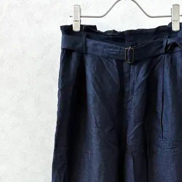 BEAUTY&YOUTH 와이드 팬츠 벨트 포함 허리밴딩 포켓 마 혼방