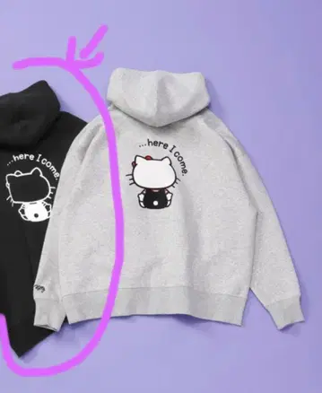 여성용 상의 트레이닝복 global work 키티 후드티 F