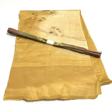 a855 순수 실크 오비 장식 천 허리띠 세트 기모노