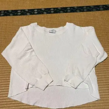 컨버스 화이트 와플 긴팔 크롭 기장