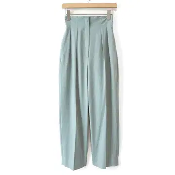 새상품급 EMMEL REFINES 센터 프레스 커브 팬츠 하이웨스트