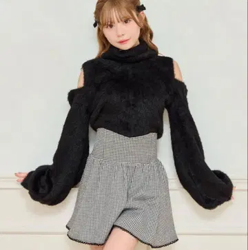 아프레 주르 백리본 플레어 치마바지