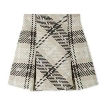 snidel 스나이델 로빙 체크 스커트 아이보리 0