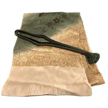 a859 순수 실크 오비 장식 천 허리띠 세트 기모노