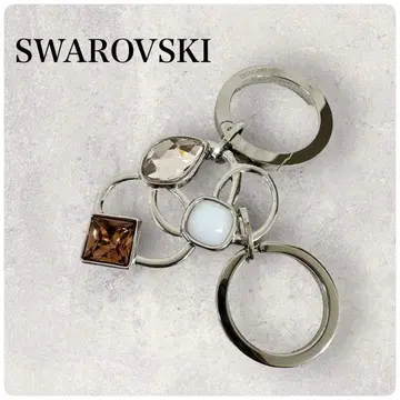 SWAROVSKI 스와로브스키 키링 키체인 참 실버