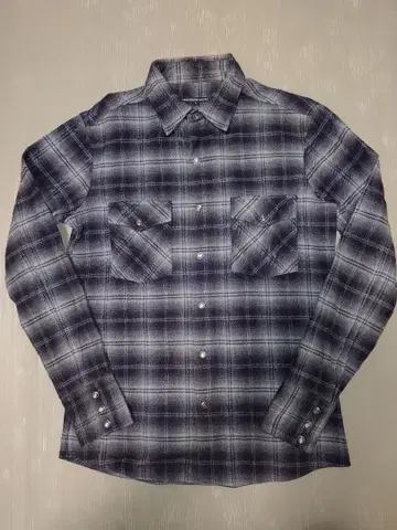 백본 BACKBONE 온브레 웨스턴 셔츠 블랙 그레이 L