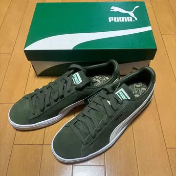 미사용 새상품 puma suede classic XXI 올리브