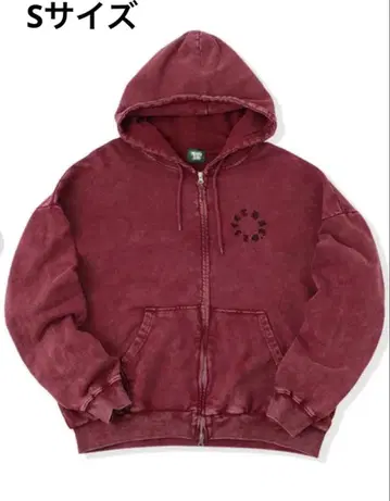 that's life 지퍼 후드티 레드