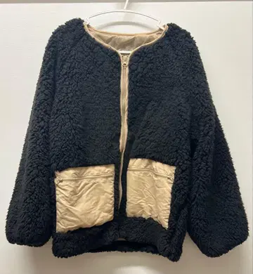 블랙 플리스 자켓 보아 자켓
