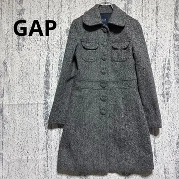 갭 그레이 체스터 코트 롱 XS 모 64% 여성용 새상품급