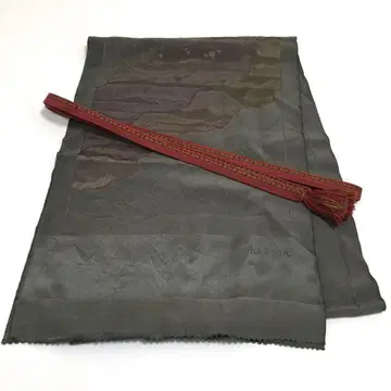 a862 순수 실크 탄고 크레이프 원단 오비 장식 천 허리띠 세트 기모노