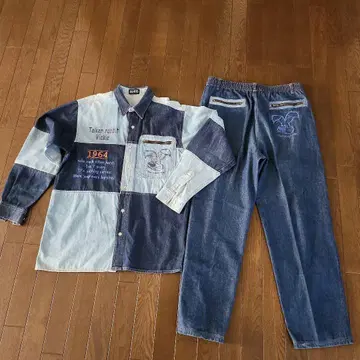 뉴욕 클럽 데님 상하의 세트 구제 의류