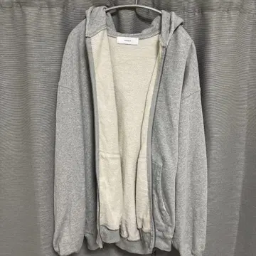 RAGEBLUE 그레이 풀 집업 후드티