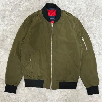 ZARA MAN MA-1 봄버 자켓 쇼트 기장 카키 밀리터리 BX09