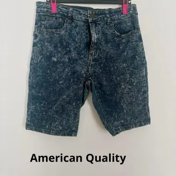 1점 한정판 American Quality 데님 숏팬츠 오샤레