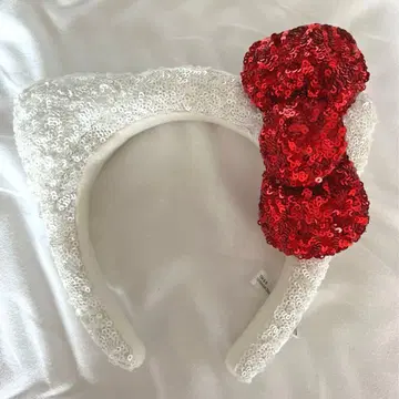 키티풍 스팽글 헤드밴드