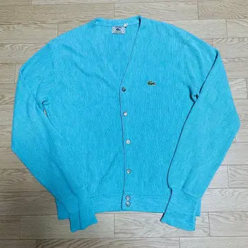 70s 80s IZOD LACOSTE 가디건 라코스테 L 파랑 그린