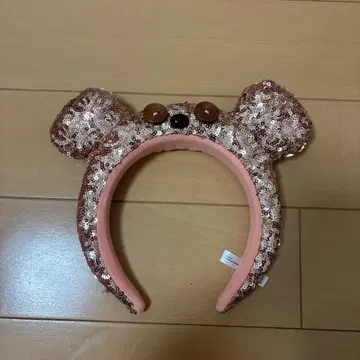 곰 귀 스팽글 머리띠