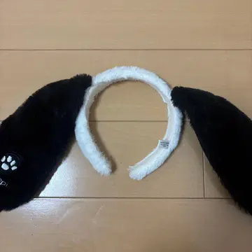 귀 달린 머리띠 블랙과 화이트