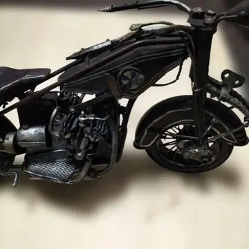 금속제 오토바이 모형 약 20cm