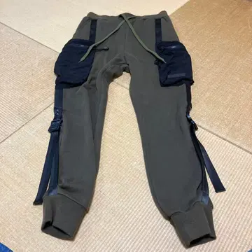 슈퍼 땡스 바디백 팬츠 카고 카키 S