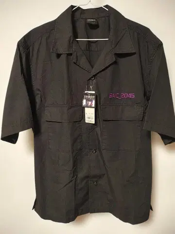 [ 공각기동대 ] 반팔 오픈 카라 셔츠 [ 새상품 ]