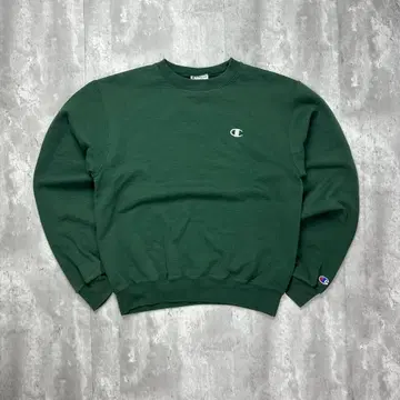 챔피온 자수 로고 원 포인트 맨투맨 그린 L 5883