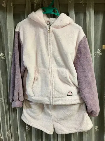 플리스 셋업 핑크 퍼플