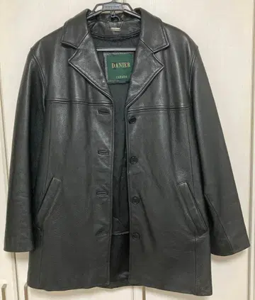 DANIER 블랙 가죽 코트 S/P