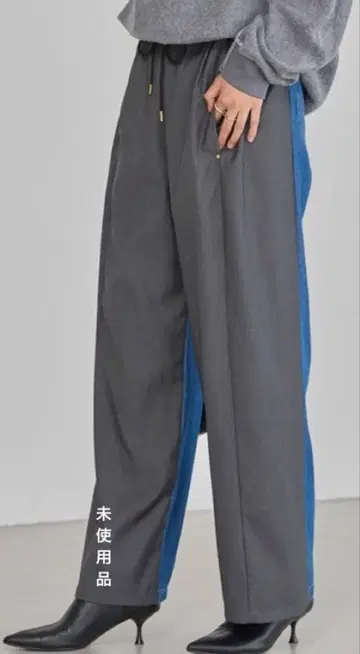 미사용품 LAVEANGE 데님 절개 슬랙스