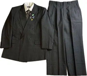 그레이 더블 브레스트 수트