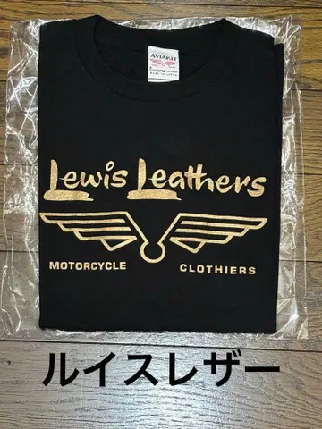 [ 새상품, 미사용 ] 루이스 레더/T셔츠/일본제/블랙/S 사이즈