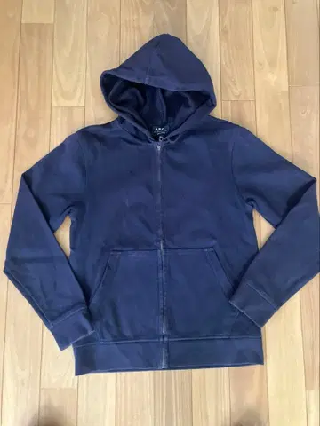 아페쎄 네이비 풀 집업 후드티 S