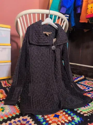 구제 니트 가디건 메리노울 빈티지