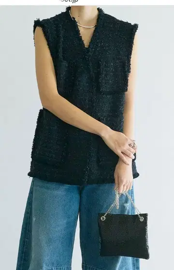 GALLARDAGALANTE 스프링 트위드 베스트