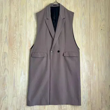 947 HARE 하레 더블 브레스트 롱베스트 베스트