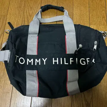 TOMMY HILFIGER 캔버스 소재 미니 보스턴 백
