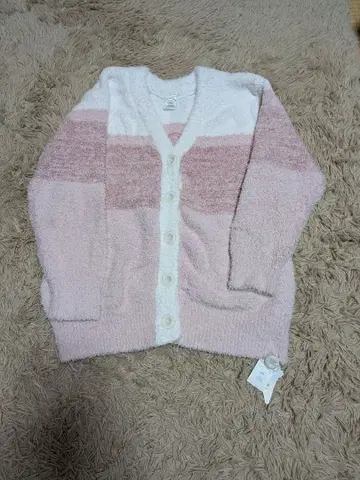 젤라또피케 핑크 화이트 가디건