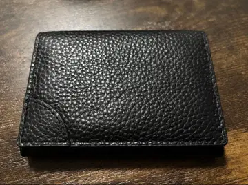 미사용 Annekor 블랙 가죽 카드 케이스 명함지갑