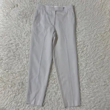 ebure 울 100% 센터 프레스 테이퍼드 팬츠